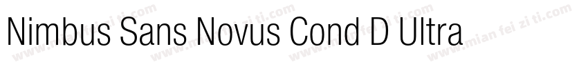 Nimbus Sans Novus Cond D Ultra字体转换